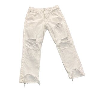 White Distressed Women Jeans